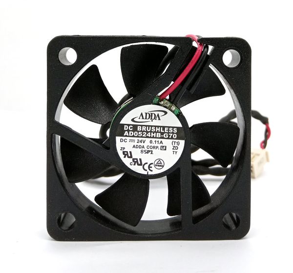 Nouveau ventilateur de refroidissement Original ADDA AD0524HB-G70 DC24V 0.11A 50x50x10MM 2 lignes