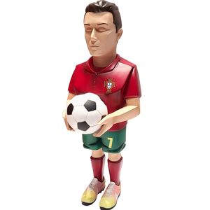 Uniforme de l'équipe de football c Luo Portugal, original et fait maison, portrait en résine, ornement tendance fait à la main, jouet, boîte cadeau 28cm