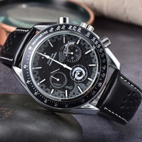 Nouvelle marque originale Men sur les affaires Style classique Classic Date automatique Chronographe Regarder Top Quality Sports Quartz AAA Horloges masculines