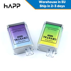 Nouveau concepteur original Happ Bar 6000 Puffs Vape jetable Pen Crystal Bar 6k Puffs E-Cigarette 1500mAh Batterie 12ml aromatisé 2% Mesh Vaper Puff