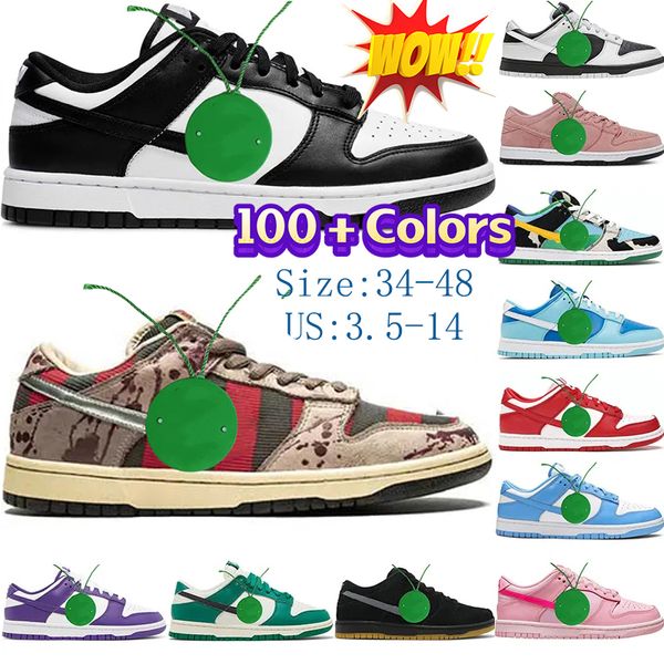 Big Taille 36-48 Chaussures de course Faible Noir Blanc Panda SB Designer Baskets Freddy Krueger Gris Brouillard Otomo Disrupt 2 Pale Ivoire Cacao Wow Triple Blanc Femmes Hommes Baskets