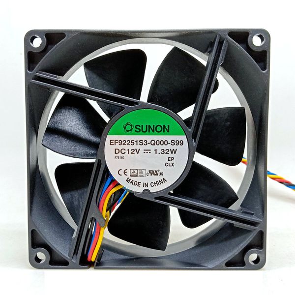 Nuevo ventilador de refrigeración Original EF92251S3-Q000-S99 DC12V 1,32 W 92x92x25MM 6cm 4 líneas PWM