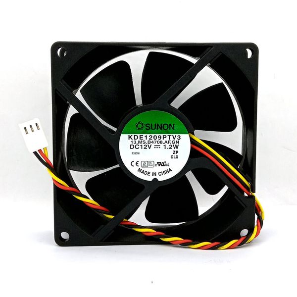 Nuevo Original para SUNON KDE1209PTV3 DC12V 1,2 W 92x92x25MM 9cm 3 líneas ventilador de refrigeración de ordenador