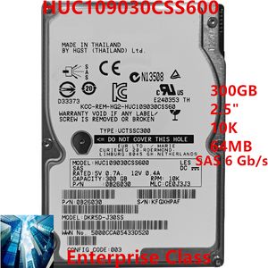 Neue Original-Festplatten für Hgst 300 GB 2,5 Zoll SAS 64 MB 10000 U/min für interne Server-HDD HUC109030CSS600
