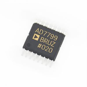 Nouveaux circuits intégrés d'origine ADC 3 canaux 24 bits SD ADC PGA REF AD7799BRUZ AD7799BRUZ-REEL Puce IC TSSOP-16 Microcontrôleur MCU