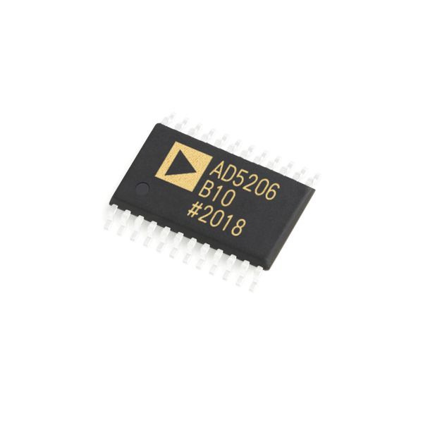Nouveaux circuits intégrés d'origine IC 6 canaux potentiomètre numérique 8 bits AD5206BRUZ10 AD5206BRUZ10-RL7 puce ic TSSOP-24 microcontrôleur MCU