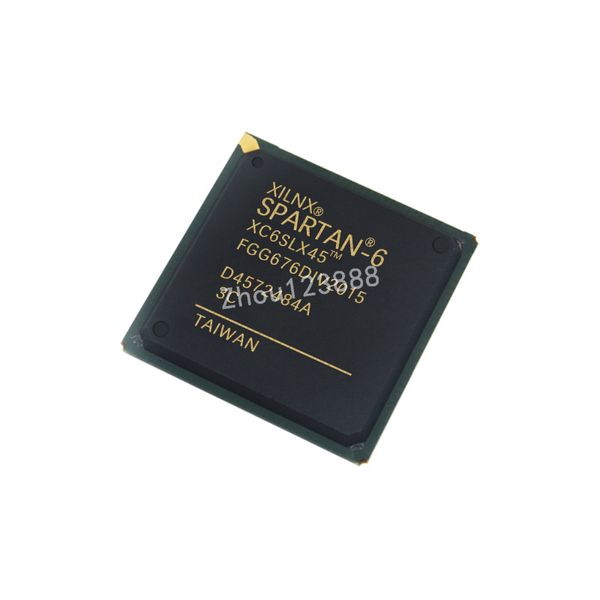 Nuevos circuitos integrados originales ICs campo programable puerta matriz FPGA XC6SLX45-3FGG676C IC chip FBGA-676 microcontrolador