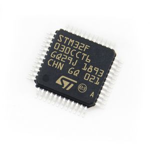 Nouveaux Circuits intégrés d'origine STM32F030CCT6 STM32F030 puce ic LQFP-48 48MHz 256KB microcontrôleur