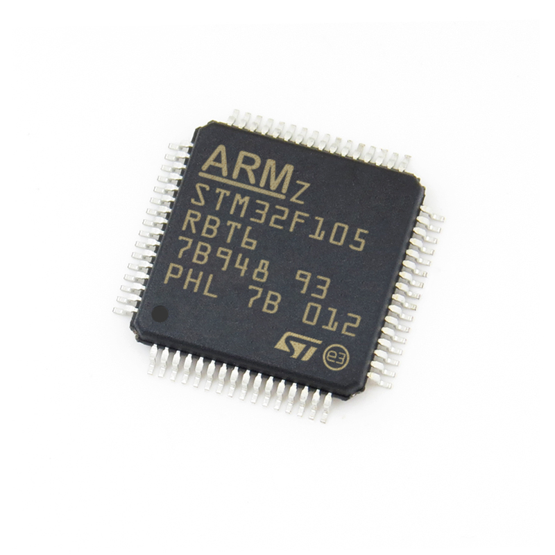 NOVOS Circuitos Integrados Originais STM32F105RBT6 STM32F105RBT6TR ic chip LQFP-64 72MHz Microcontrolador