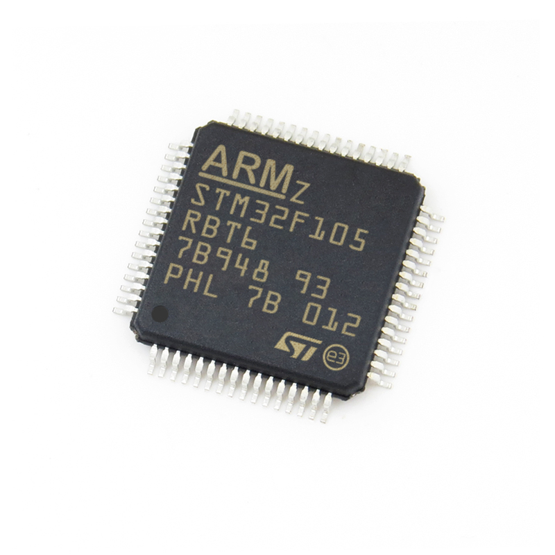 الدوائر المتكاملة الجديدة الأصلية STM32F105RBT6 STM32F105RBT6TR ic رقاقة LQFP-64 72 ميجا هرتز متحكم دقيق