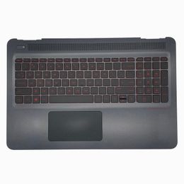 Nieuwe Originele Laptop Behuizingen Voor HP Omen 15-AX 15-AX020CA 15-AX100 15-AX200 Palmrest Case bovenste cover Backlit US Toetsenbord met Touchpad 859735-001