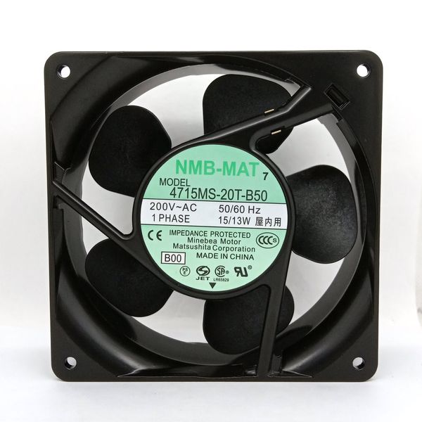 Nouveau ventilateur de refroidissement axial d'origine NMB 4715MS-20T-B50 120*38MM AC200V 13/15W