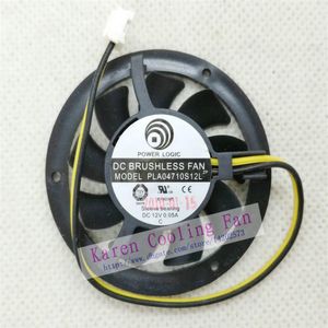 Nieuwe Originele Power Logic PLA04710S12L 12 V 0 05A pitch 2 MM diameter 37 MM grafische kaart cooling fan214V