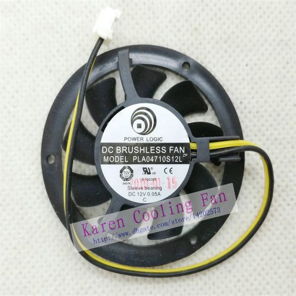 Nuevo Original Power Logic PLA04710S12L 12V 0 05A pitch 2MM diámetro 37MM tarjeta gráfica ventilador de refrigeración 239W