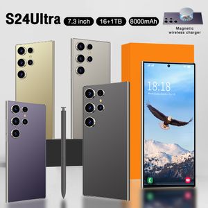Nuevo S24 Ultra Full Screen Smartphone Android 13 Mobile Phone Global Versión 16GB+1TB 4G 5G 7.3 