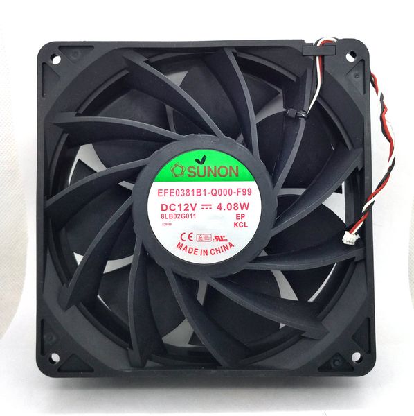 Nouveau Original SUNON EFE0381B1-Q000-F99 Dc12V 4.08W 120*120*38MM 12CM Signal d'alarme pour projecteur ventilateur de refroidissement