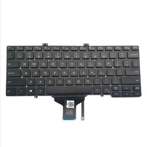 Nouveau clavier rétro-éclairé anglais américain d'origine pour Dell Latitude 3400 5400 5401 5402 7400 7401 7402 ordinateur portable Teclado DP/N 0RN86F RN86F HKD230825. 230824 HKD