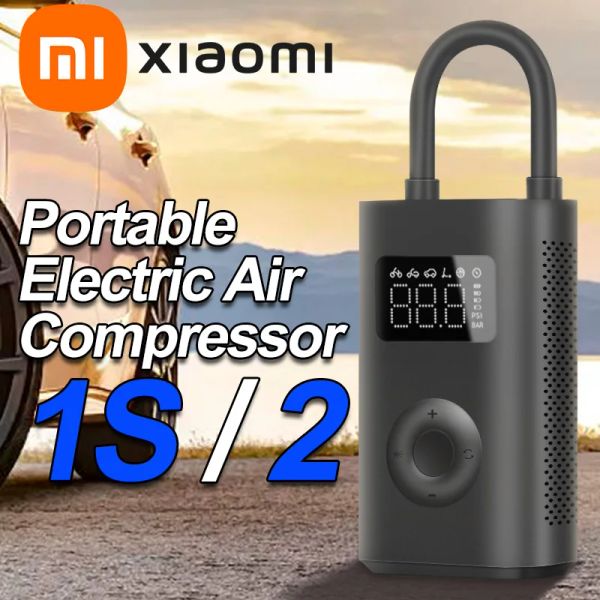 Nouveau trésor de pompe à air électrique Portable Mini Mini Original 2 Mijia 150psi Compressor 1s Type-C LED Multitool Forfator pour la voiture