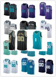 Maillot de basket-ball Seth Curry Vasilije Micic JT Thors Leaky Noir Amari Bailey Nathan Mensah Davis Bertans LaMelo Ball Miles Bridges Brandon Miller