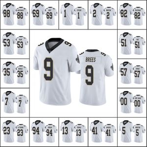 New Orleans''Saints''Men # 9 Drew Brees 23 Marshon Lattimore 41 Alvin Kamara 7 Taysom Hill Maillot de football personnalisé pour femmes et jeunes