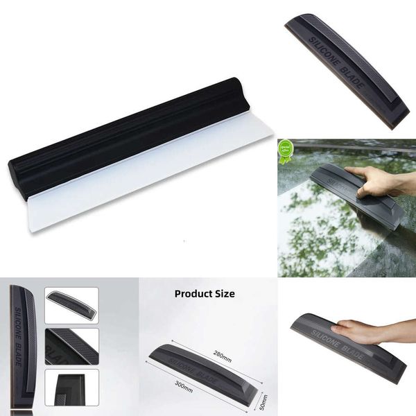 Nouveaux autres accessoires intérieurs Anti-rayures Flexible Silicone souple Raclette pratique Outils d'emballage de voiture Essuie-glace à eau Lame de séchage Propre Grattoir à film