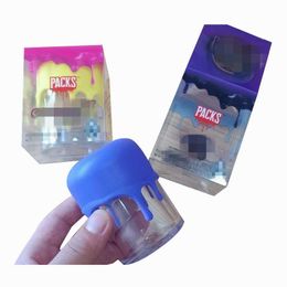 nieuw Andere verpakking Gemengde VERPAKKINGEN Packwoods Lege container 3,5 plastic pot Fles Groothandel Tekort Doorzichtige ronde doos