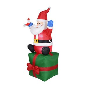 Nouveau OurWarm Gonflable Père Noël Veilleuse Figurine En Plein Air Jardin Jouet Décorations De Fête De Noël Nouvel An Décoration 201203