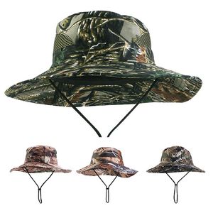 Nouveau extérieur Camouflage hommes chapeau décontracté seau chapeaux pliable Panama été casquette chasse randonnée pêche escalade chapeau enfants casquettes