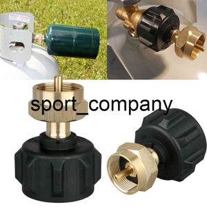 Nuevo adaptador de recarga de propano para acampar al aire libre Gas 1Lb Cilindro Tanque Acoplador Botellas Calentador Camping Latón