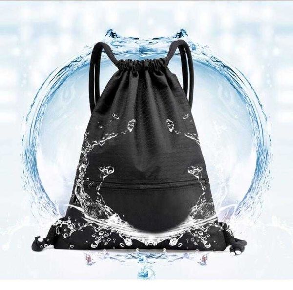 Nueva mochila con cordón para exteriores, bolsas unisex de baloncesto, bolsa con cordón, yoga, gimnasio, entrenamiento físico, hombro, mochilas, bolsas de zapatos de viaje para campamento