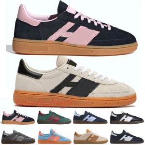 Nieuwe buitenmode handbal spezial casual schoenen ontwerper mannen vrouwen snukers witte zwarte kauwgom zwart heldere roze gom bruine gom sporttrainers eu 3 36-45