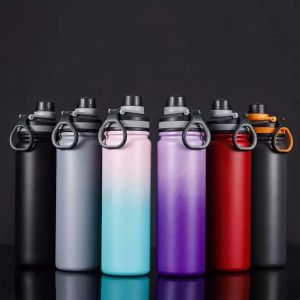 NOUVELLES bouteilles d'eau en plein air Tumbler Sport Grande capacité Thermos en acier inoxydable Tasses isolées avec large bouche FY5556