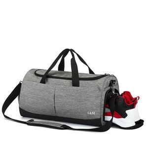 Nuevas bolsas de gimnasio deportivas de nailon impermeables para exteriores para hombres y mujeres, bolso de viaje para entrenamiento físico, esterilla de Yoga, bolsa deportiva con compartimento para zapatos Y0803
