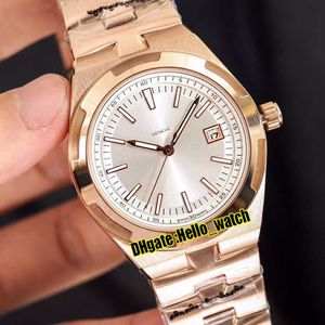 Nieuwe overzeese 4500V 000R-B127 witte wijzerplaat A2813 automatisch herenhorloge 41 mm roségouden stalen armband hoge kwaliteit horloges 7 kleuren Hell190x