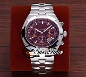 Nouveau outre-mer 5500V110A VIN ROUGE ROUGE A2813 AUTOMATIC MENS WORD SS Steel Bracelet STVC No Chronograph STVC Watches Swissti2166685
