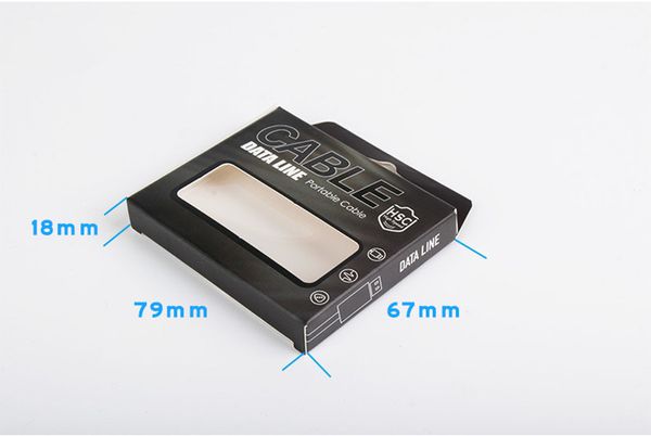 Nuevas cajas de embalaje Caja de embalaje para 1M 1.5M Teléfono Tipo C Cargador Micro USB Cable de datos para iPhone 11 Samsung Note 10
