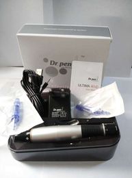 Nieuwe verpakking Dr. Pen Derma Pen Auto Microneedle Systeem Verstelbare naaldlengtes 0.25mm-3.0mm Elektrische Derma Stamp Auto Micro Naald Roller