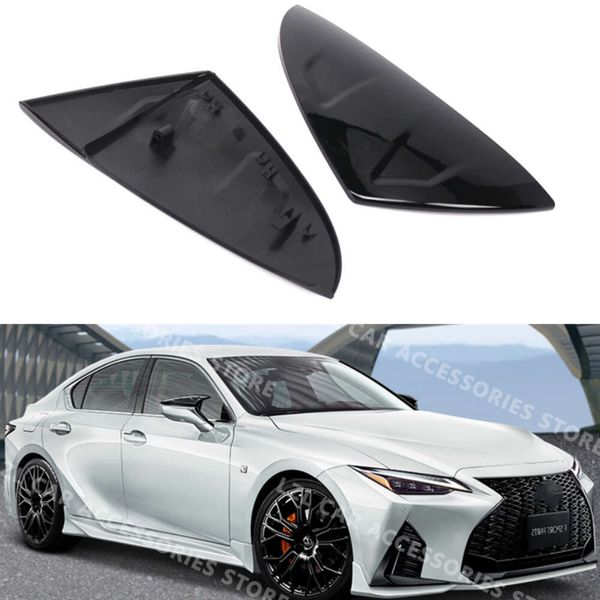 Nuevo par de cubiertas para espejo retrovisor de coche, carcasa retrovisor lateral de cuerno de buey ABS compatible con Lexus ES200 260 300H 2018-2023 UX 2019-2023, accesorios