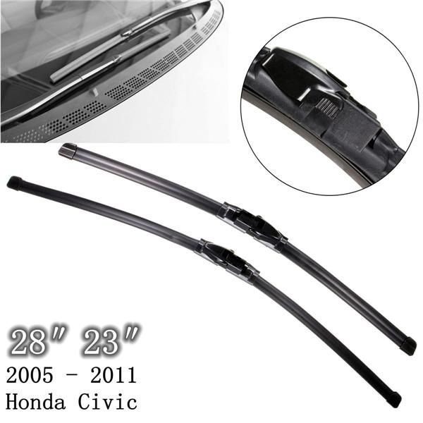 Nouvelle paire de balais d'essuie-glace avant de véhicule 28 23, pour Honda pour Civic 2005 2006 2007 2008-2011