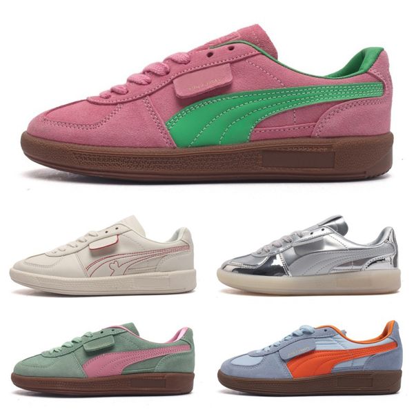 New Palermo Og Pink Delight Green Pink Delight Silver Sky Cayenne Pepper Running Chaussures Femme Men Sports Low Sneakers 35.5-45