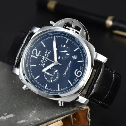 nouveau Paner luxe de haute qualité pour les concepteurs de montres pour hommes calendrier date chronographe date 43mm cinq aiguilles tous les cadrans montres à quartz étanche montre saphir