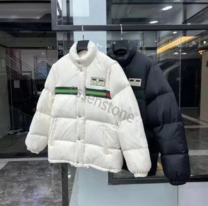 Nieuwe Parkas Puffer Down Jackets Parkass Heren Damesontwerpers Lagen Winterparen Sweatshirts Outerwear Wit Gans Down Jacket Wit en zwarte jas