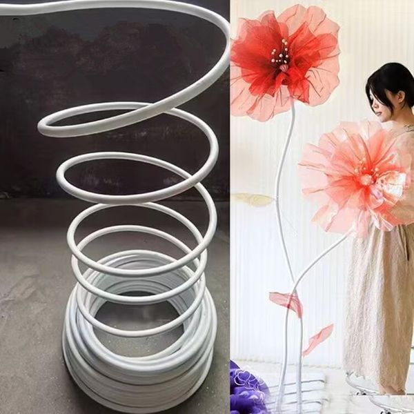 Nueva decoración de fiesta, tubo de estilismo DIY, tubo de moldeo de plástico de aluminio PVC para Baby Shower, cumpleaños, Navidad, suministros de boda