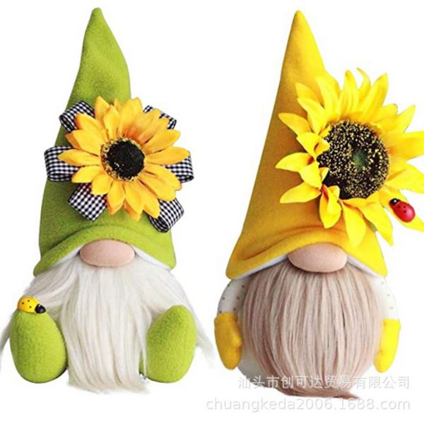 New Party Favor Big Sunflower Dwarf Goblin Faceless Baby para Pascua Peluches 24 CM Venta al por mayor EE