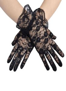 Nouvelle fête Sexy gants habillés femmes gants en dentelle de haute qualité paragraphe gants de mariage mitaines accessoires doigt complet filles 1360151