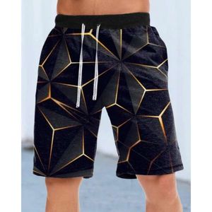 Nouveau motif 3D Digital Périphérique Tendance de loisirs Pantalon de plage en vrac Shorts décontractés M514 23
