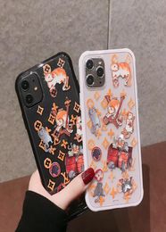 Nouveau modèle de dessin animé chat coque de téléphone design de mode coque en TPU pour iPhone 11 11Pro X XS MAX XR 8 8plus 7 7plus clair Transparent Back3454085