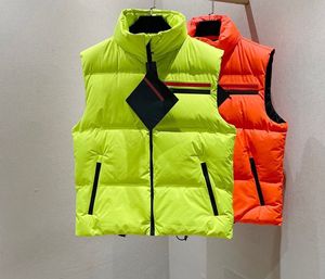 Nouveau modèle Designer marque vers le bas gilets de haute qualité coupe-vent matériel mode fermeture éclair poche épissage design luxe gilet de chaleur pour hommes