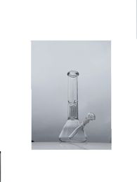 Nouveau modèle Haut 33 cm, base: 11,5 cm, bong en verre à joint de 18 mm, pipe à eau en verre, noir