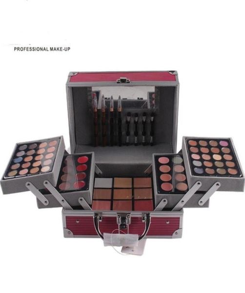 Nuevo patrón Paleta de maquillaje profesional Caja de cosméticos Bronceadores Resaltadores Rubor Maquillaje Estuche para polvos faciales Kits de sombra de ojos Wholesal3947106